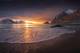 &nbsp; / Haukland beach, Lofoten, Norway.