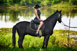 Girl on horse / ***
