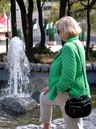 At the fountain / ***
