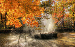 At the fountain / ***