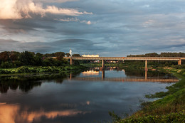 In the sunset. / ***