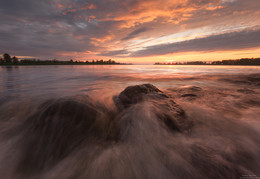 At sunset. / ***