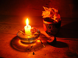 A candle was burning ... / ***