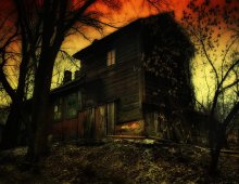 Haunted House or Visit us at the light. / ***
