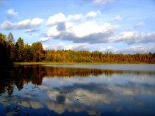 Fall and the lake / -----------
