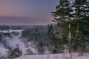 Winter evening. / ***