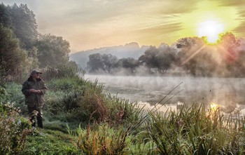 On the morning fishing / ***