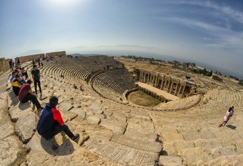 In the ancient theater / Turkey, Pamukkale, October 2018
