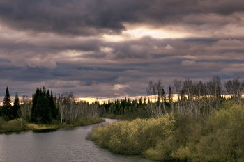 Spring evening. / ***