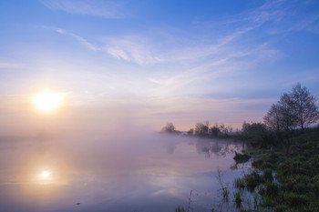 Fog at dawn. / ***