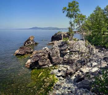 The shore of Lake Baikal. / ***