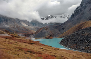 Autumn ... After the rain ... Mountain lake ... / ***