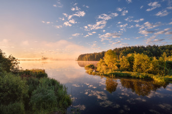 On the morning fishing / ***