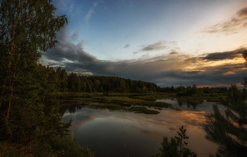 Evening on the river / ***