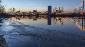 In the light of sunset. / ***