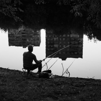 At the pond / ***