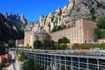 Kloster Montserrat / Das Kloster Montserrat liegt ca. 40 km Nordwestlich von Barcelona / Spanien.