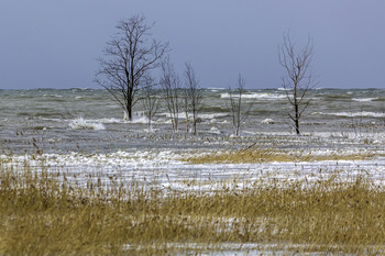 Stormy Lake / This is the way a stormy Lake Huron looks in Winter