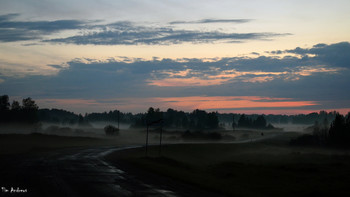 Misty sunset of August / ***