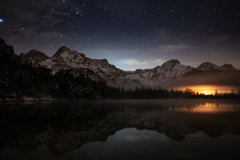 Almsee / Sternenhimmel am Almsee