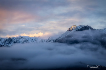 Olympic Mountains Sunrise / Sunrise in the Olympic Mountain range near Port Angeles, Washington