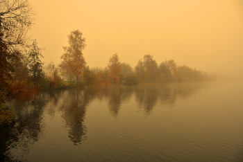 Foggy Autumn Reflections / Der Nebel war morgens noch ganz schön dick, das machte meine Herbstbilder atemberaubend schön