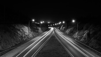 Night traffic / Some cars in the night