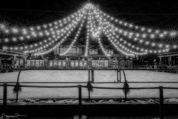 Ice Rink Memories / The ice rink at Butchart Gardens, Sa'anich , British Columbia, Canada