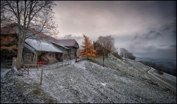 Bauern Siedlung / Erster Schnee