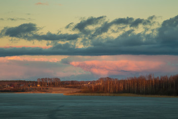 In the sunset. / ***