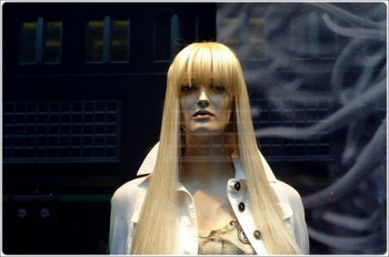 eliane / natural reflections on shopwindow