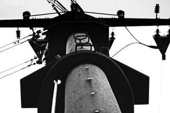 Uboot am Feld / Nach Sonnenuntergang aufgenommen