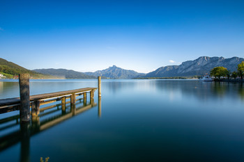 Mondsee / Mondsee am späten Nachmittag