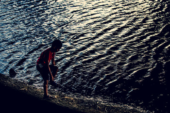 At the water / .....