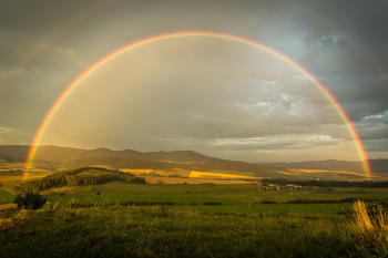 Rainbow over the country / At the right time in the right place ;)