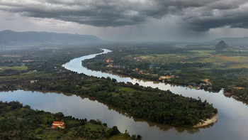 Cambodia, Kampot / drone photo