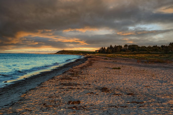 last sunlight on the beach of the Baltic Sea (DK) / last sunlight on the beach of the Baltic Sea (DK)