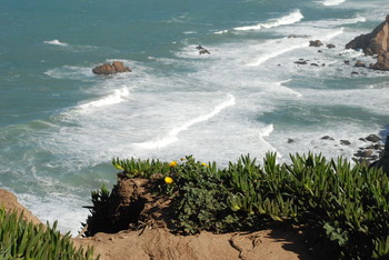 On the edge. / ***