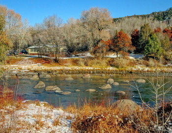 &nbsp; / Animas River, Durango city, Colorado, USA