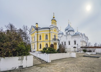 In the monastery. / ***