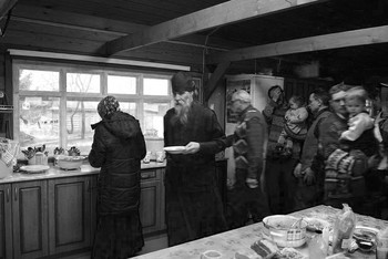 In the refectory. / ...