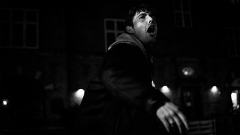 Rage / Young man in his feelings in the night life of Copenhagen.