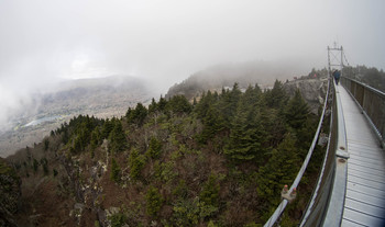 Bridge over the Nothingness / mountains in november