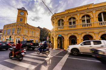 Phuket old town / Chino portuguese phuket old town, Thailand