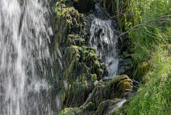 At the waterfall / ***