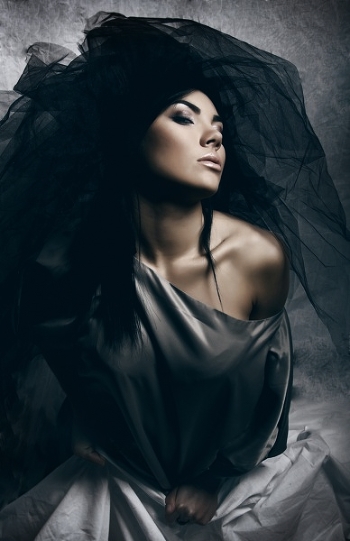 Black lily.