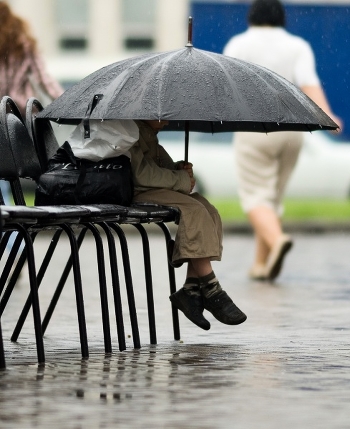 In a safe shelter