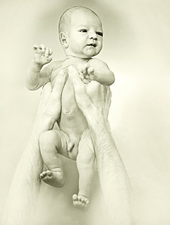 My son was born