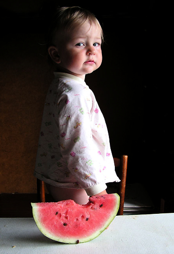 portrait of a watermelon