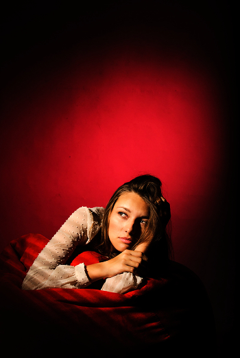 lady in red.